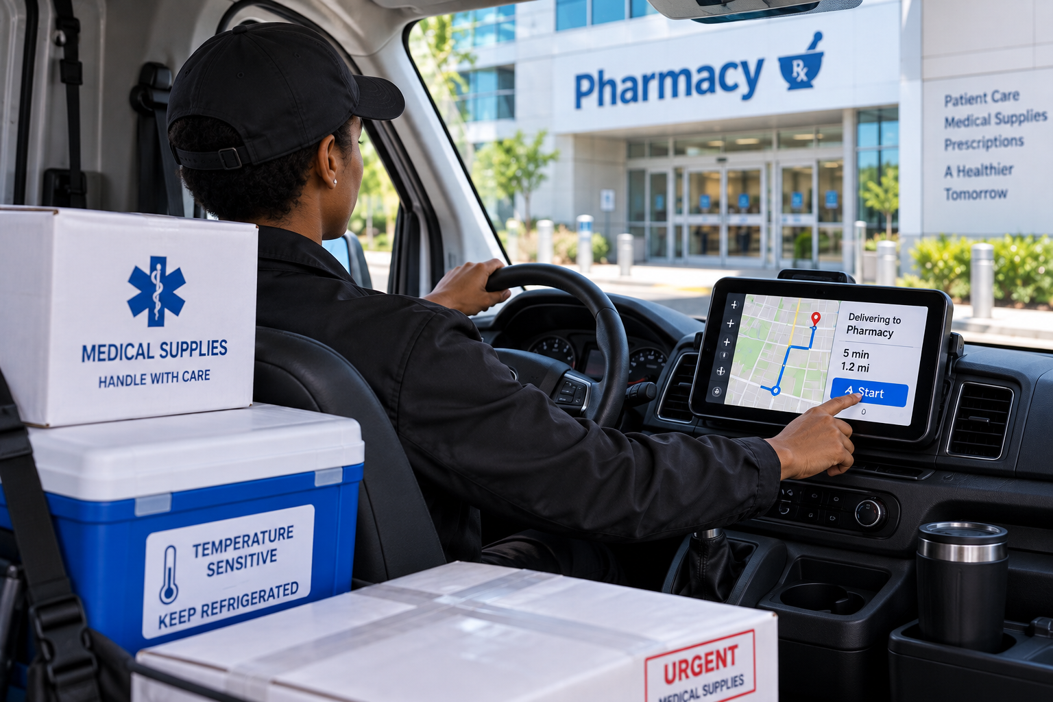 Blue Six Transport professional courier